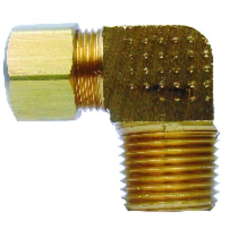 Company 3/8 In. Compression X 1/4 In. D MPT Brass 90 Degree Elbow